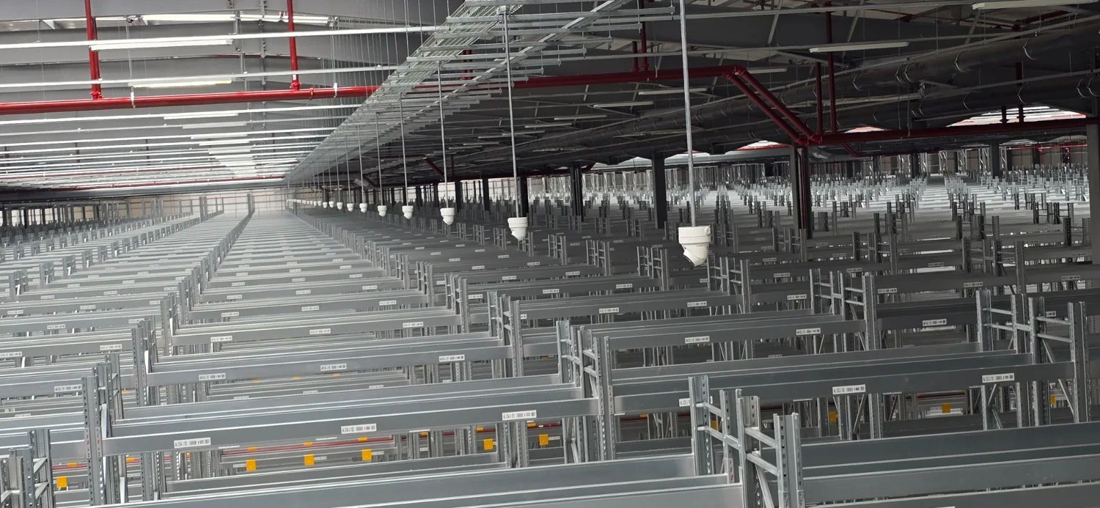 Large-scale cable containment system installed for technical infrastructure